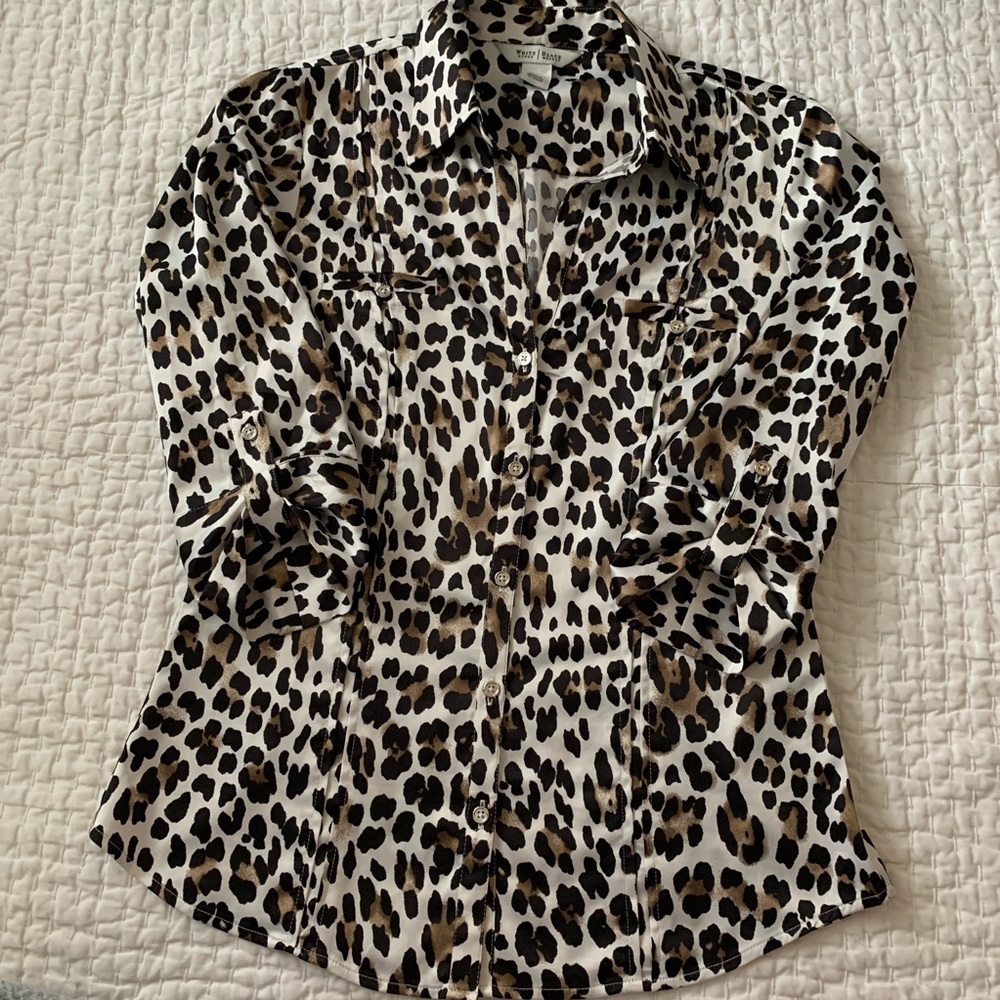 White House Black Market Satin Blouse